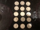 Lot Of 15 25c Washington 90% Silver Quarters $3.75 Fv Mixed Dates/circulated