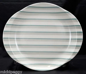 Neuwertig Vintage 1954 W. S. George Mid Century 131/4" x 111/2" große gestreifte Platte - Bild 1 von 2