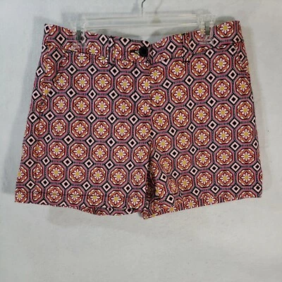 Pantalones Cortos CROWN & IVY Para Mujer Elastizados Rosa Negro Diseño Geométrico 10 Foto 1 de 4