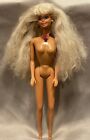 Mattel Glitter Beach Barbie #3602 Barbie Doll Nude Necklace Earrings 1992 VTG