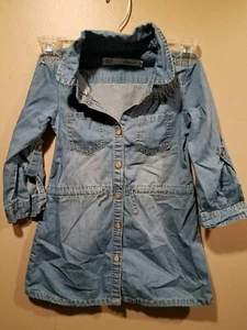DENIM CO. Girls 4-5 Years Button Up Dress - Picture 1 of 5