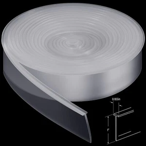 108 Inch Silicone Waterproof Shower Door Bottom Seal Strip for Home Bathroom - Picture 1 of 6