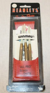 Vintage Headleys WINMAU "ALL PRO" Brass Darts, 18 Gram App, Made in England, New - Picture 1 of 5