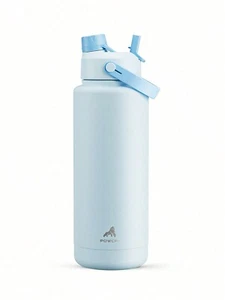 Powcan 40oz Insulated Water Bottle with 2 - In - 1 Lid: Keeps Cold 24H, Leak - Picture 1 of 59