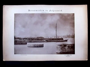 Johan Georg HAMETER Havenwerken Feijenoord September 1876 Photolithographie  - Picture 1 of 8