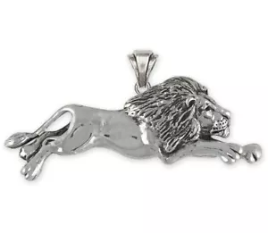 Lion Pendant Jewelry Sterling Silver Handmade Lion Pendant LION9-P - Picture 1 of 1