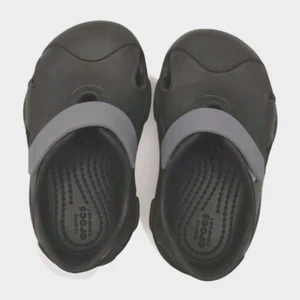Crocs All Terrain Fisherman Clog Sandals Toddler/Baby C7 Black New - Picture 1 of 7