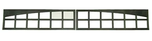 2 Amarr Moonlite Replacement Inserts for Amarr Long Panel Garage Doors Black  - Picture 1 of 3