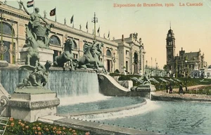 1910 Ausstellung Universelle Bruxelles La Cascade Der Wasserfall - Bild 1 von 2