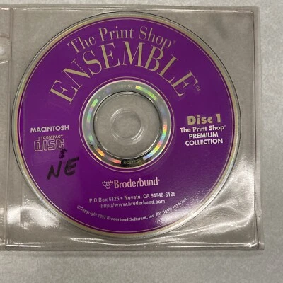 The Print Shop Ensemble 2 PC CD ROM Broderbund for Mac - Image 1 of 2
