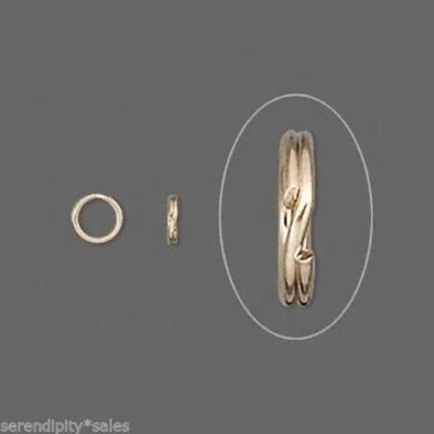 Lote de 6 llaveros ~ 15 mm aproximadamente 5/8" anillo dividido ~ fornituras de acero chapado en oro Foto 1 de 4