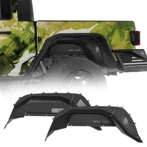 Aluminum Inner Fender Liners Rear Fender Mud Guards Fit 20-25 Jeep Gladiator JT - Picture 1 of 17