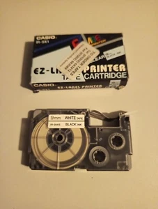 Genuine Casio IR-9X1 EZ-Label Printer Ribbon Cassette 9mm CLEAR BLACK INK - Picture 1 of 1
