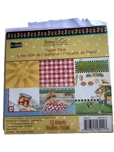 Mary Engelbreit Paper Pack 12 Sheets Summer Vacation Studio18 Mary & Co 2013 - Picture 1 of 4