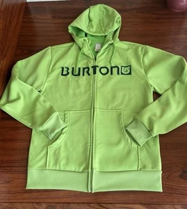 Burton Jacket Mens Small Green Snowboard Dryride Lined Hooded - Picture 1 of 12