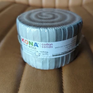 HÄRTER ZU FINDEN KONA COTTON SOLIDS Stormy Skies HALF-ROLL - NEU! Grau 2018 - Bild 1 von 4