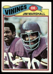 1977 Topps Jim Marshall #105 - Foto 1 di 2