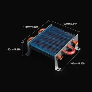 Condenser Aluminum-Cu Fin-Tube Heat Exchanger 115*90*50MM Air/Water-cooled - Picture 1 of 1