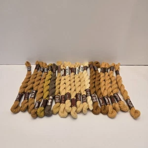 DMC Wool Embroidery Floss Broder Medicis Mixed Color 27.3yd Skein Lot of 19 - Picture 1 of 11