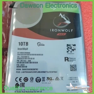 Seagate IronWolf ST10000VN0008 NAS 3,5" 10TB 256MB Interne Desktop Festplatte - Bild 1 von 4