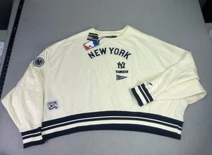 Suéter Cuello Redondo New York Yankees Nuevo con Etiquetas Mujeres 2XL Gran Tamaño MLB Pro Estándar CROP - Imagen 1 de 17