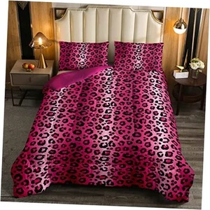 Leopard Print Comforter Women Cheetah Print Comforter Set for Kids Full Multi 6 - Picture 1 of 5