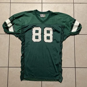Powers Football Jersey Mens Large Green Authentic Mesh Made in USA Vintage - Picture 1 of 9