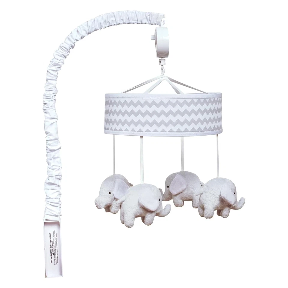 Trend Lab Dove Gray Chevron Musical Mobile - 100905