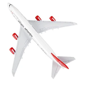 1/400 16cm Virgin Atlantic B747 Airplane Model Alloy Diecast Aircraft Display J - Picture 1 of 8