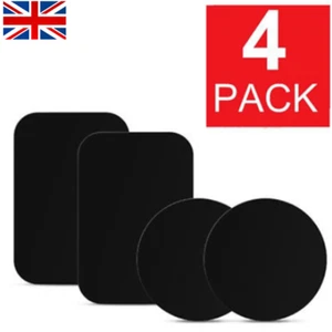 4* Slim Metal Plates Sticker Replace For Magnetic Car Mount Mobile Phone Holder - Picture 1 of 12