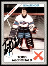 1993-94 Tacoma Rockets WHL Todd MacDonald IP Signed Auto Tacoma Rockets #1