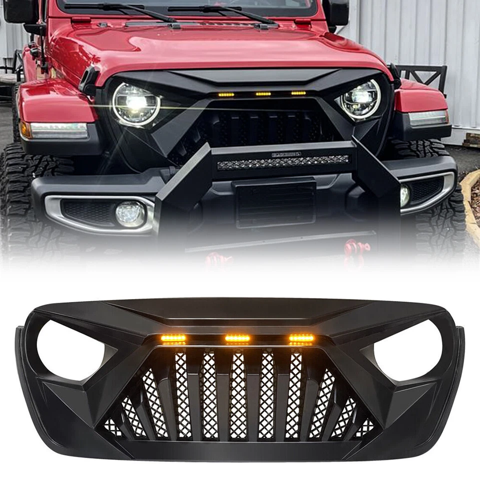 Parrilla de parachoques delantera Goliath para Jeep Wrangler JL 2018-2023 y Gladiator JT Foto 1 de 4