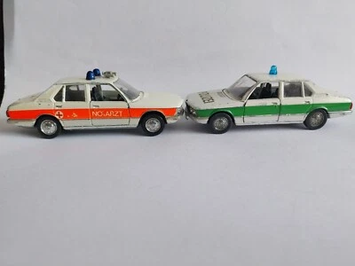 Lot 2 model BMW 520/525 E12 Police and Ambulance Germany 1:43, Schüco. - Image 1 of 4