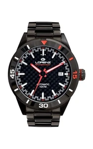 Reloj Lorenz 030211AA Granpremio Automático Rojo, Fecha, Acero Negro, 42mm - Picture 1 of 3