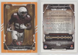 2015 Bowman Rookies Orange /299 Mike Davis #31 Rookie RC