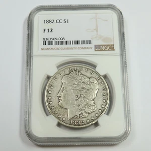 1882 CC Carson City NGC F12 - Silver Morgan Dollar $1 US Coin #53170A - Picture 1 of 2