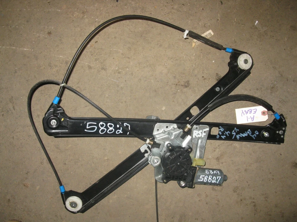 2000-2006 BMW X5 RH RIGHT DRIVER FRONT DOOR POWER WINDOW REGULATOR w MOTOR OEM - Image 1 of 4