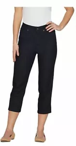 NEW DENIM & CO $45 Perfect Denim Crop Length Jeans Indigo Wash Size 6P A-A301741 - Picture 1 of 2