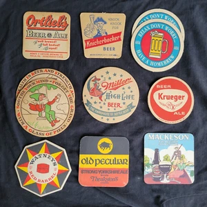 Lot of  11 Vintage Beer Paperboard Coasters - Photo 1 sur 20