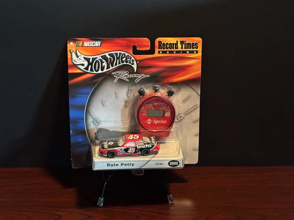 Kyle Petty Hot Wheels Record Time Racing 2002 Car With Stop Watch Mattel