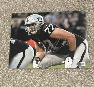KOLTON MILLER Signed Autograph 8x10 Photo LAS VEGAS RAIDERS BAS BECKETT - Picture 1 of 1