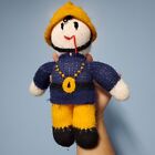 Hand Knitted Plush Stuffed Doll Soft Toy Fireman Firefighter