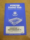 31/08/1968 Everton V Nottingham Forest  (Light Crease). Unless Previously Listed