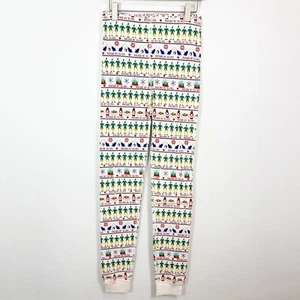 Hanna Andersson Long John Pant Christmas Elf Fairisle Organic Cotton Kids 150 12 - Picture 1 of 2