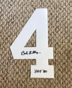 Autographed Signed BOB LILLY Dallas Cowboys White Jersey # Number 4 wShow Ticket - Picture 1 of 1