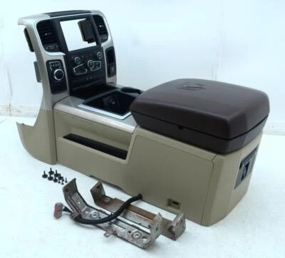 2013 2014 2015 2016 2017 2018 2019 DODGE RAM OEM TAN CENTER CONSOLE KIT BRACKETS - Image 1 of 4