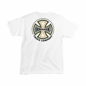 Independent Trucks CONVERGE Skateboard T Shirt WHITE - Picture 1 of 2