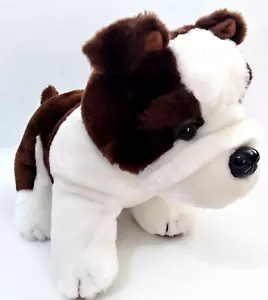 Bulldogge braun weiß Plüsch weich Zirkus Circus Reno Nevada 8 Zoll groß ohne Pellets - Bild 1 von 9