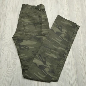 Williamsburg Garment Pants Size 33x35 Green Camo Canvas USA Made - Picture 1 of 11