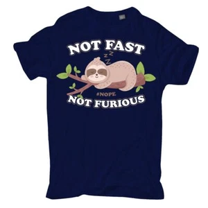 Herren T-Shirt Faultierlevel Not Fast Not Furious couch chillen büro funshirt - Bild 1 von 9